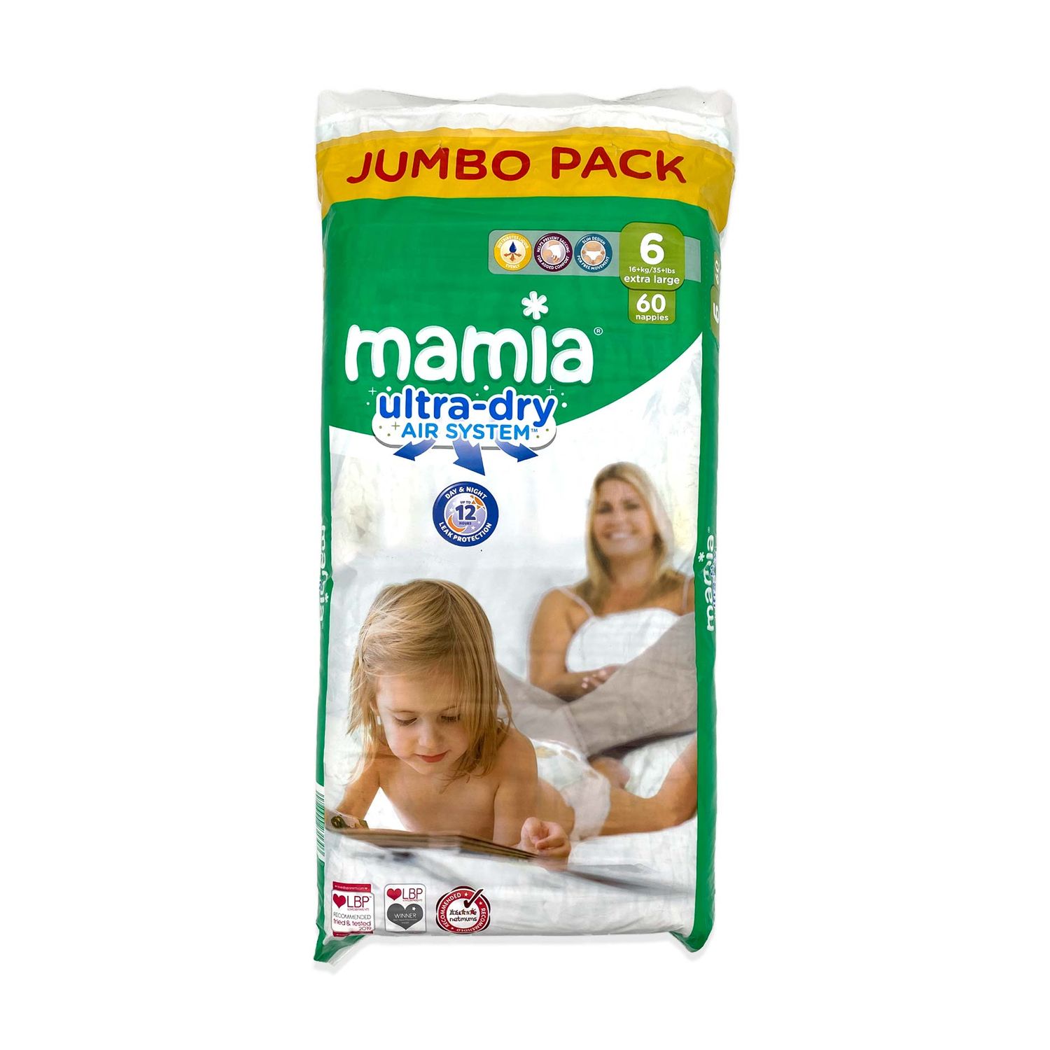 Nappies Jumbo Bag Size 6 60 Pack Mamia ALDI.IE